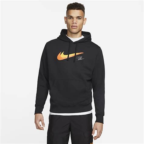 nike sweatshirt schwarz kapuze kupfer reißverschluss|Schwarze Hoodies & Sweatshirts für Herren .